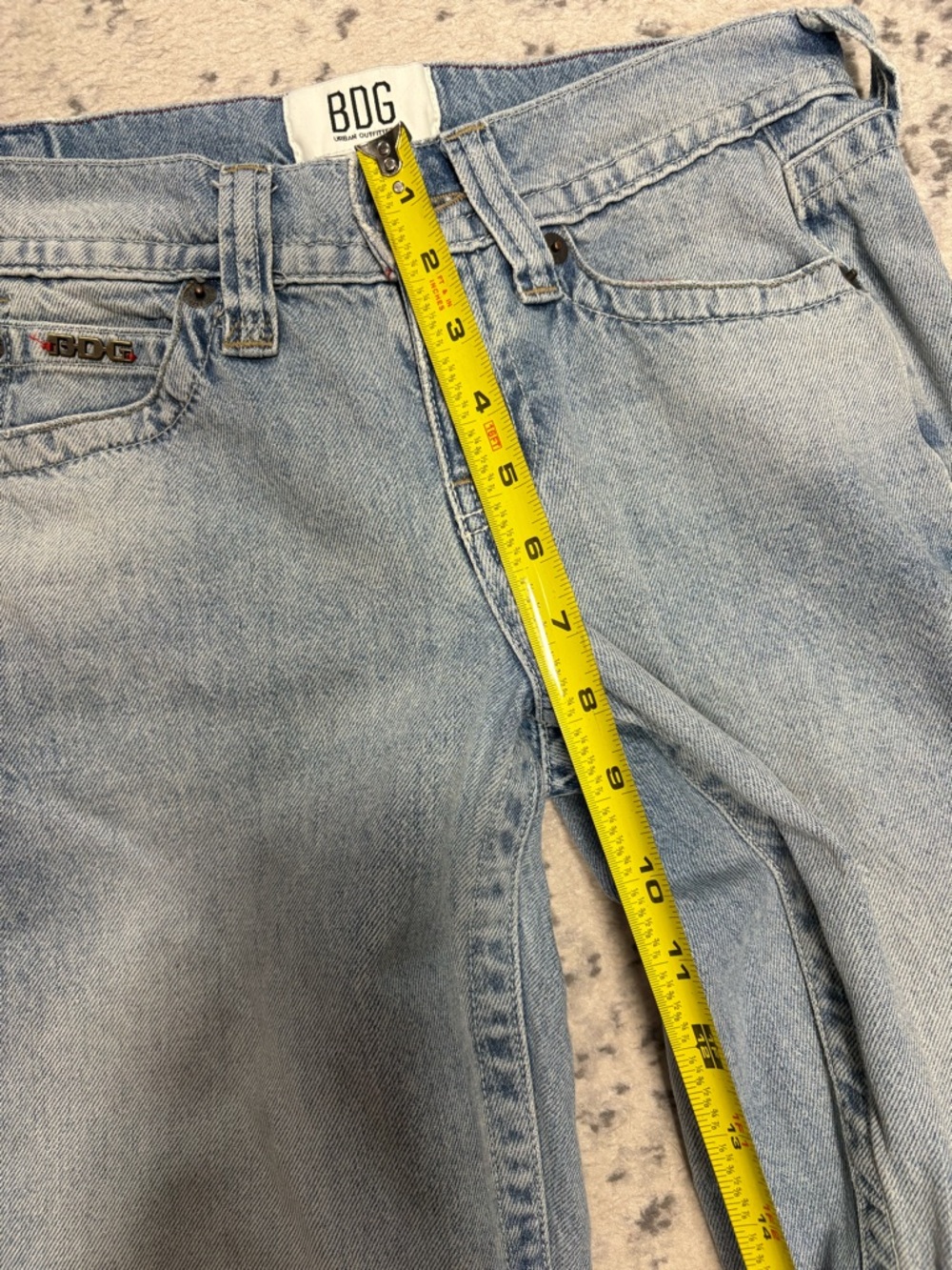 Urban Outfitters BDG Kayla Lowrider Light-Wash Jeans - Picture 7 of 10